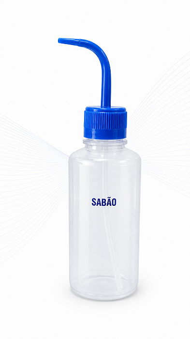 Pisseta 500 mL para Sabão – Polietileno com Identificação Impressa – J.Prolab