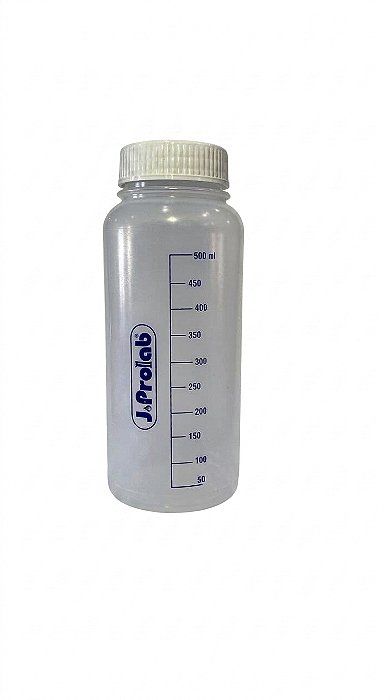FRASCO BL 500ML EM(PE) C/GRAD.
