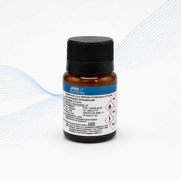 Sal de Tetrazólio (Cloreto de 2,3,5-Trifeniltetrazólio – TTC) PA 10 g – J.Pro Químicos