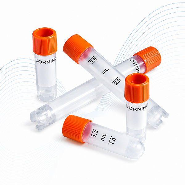 Tubo Criogênico Rosca Externa 2,0 mL Estéril Autossustentável - Corning