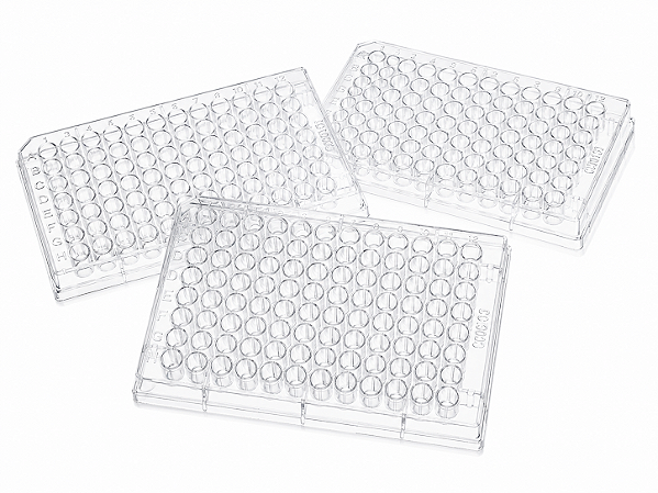Placa para Cultivo de Células 96 Poços Fundo Plano Não Tratada Estéril com Tampa - Corning