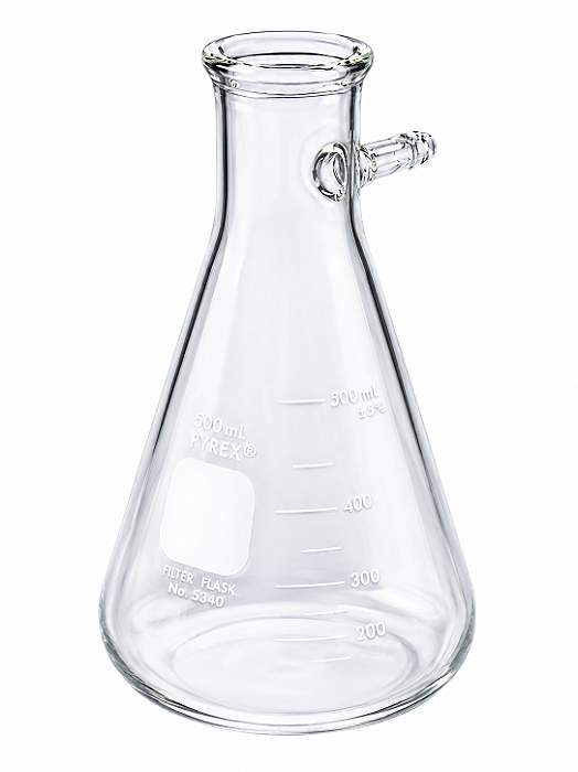 Frasco Kitasato para Filtração 4000 mL em Vidro Borossilicato Pyrex® - Corning®
