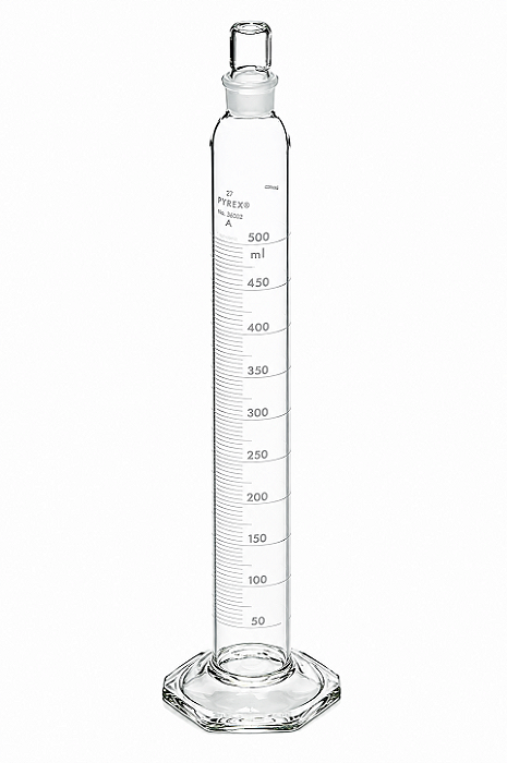 Proveta Classe A com Tampa de Vidro ASTM E 1272/542 Pyrex - Corning