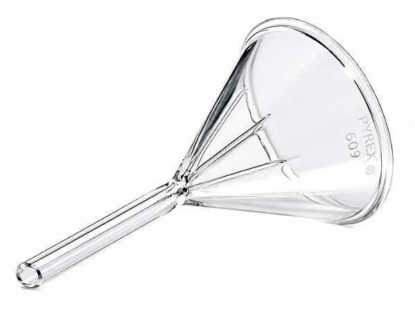 Funil analítico para filtração 60° com haste curta Pyrex - Corning