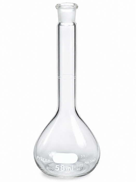 Balão volumétrico classe A ASTM com tampa HDPE Pyrex - Corning