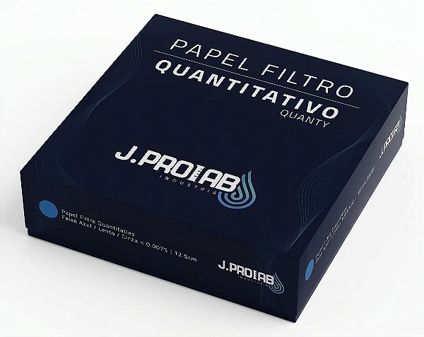 Papel Filtro Quantitativo JP 42 Quanty Faixa Azul – J.Prolab