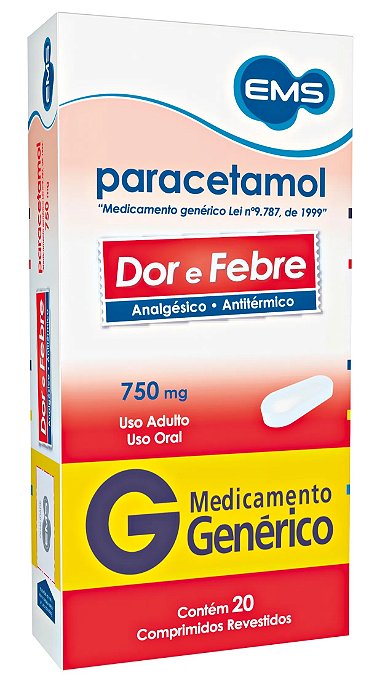 Paracetamol 750mg Generico 50x4.