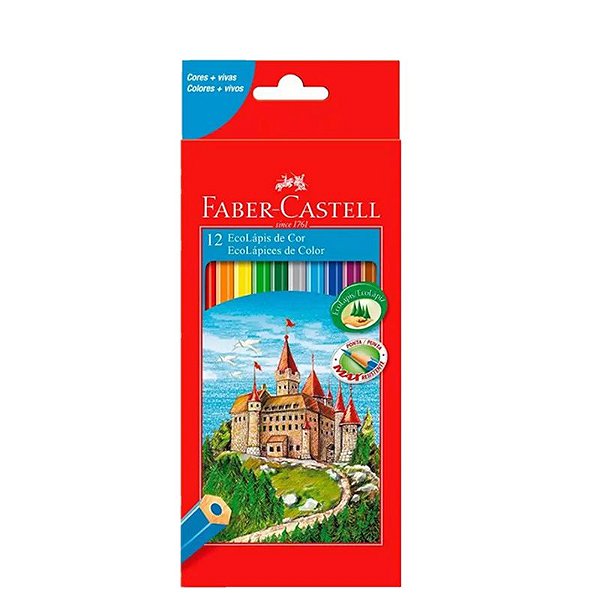 Lápis de cor sextavado 12un Faber Castell