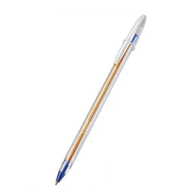 Caneta esferográfica ponta fina 0,7 bic cristal