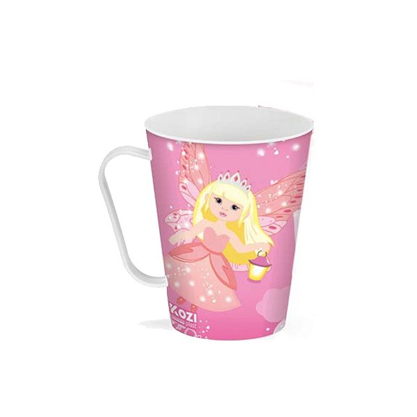 Caneca Decorada Fadinha 430 ML Kozi Plast