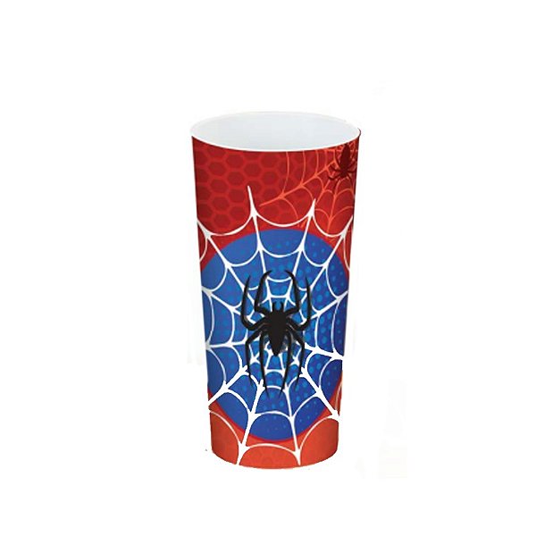 Copo Plástico Decorado Aranha 350 ML Kozi Plast