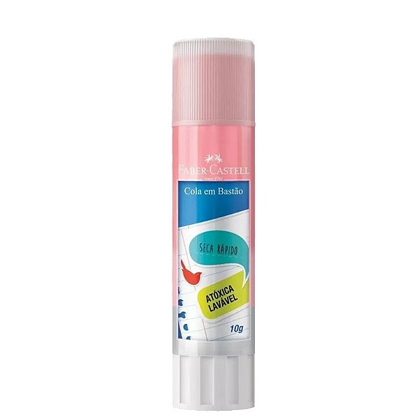 Cola bastão 10gr colorida Faber Castell