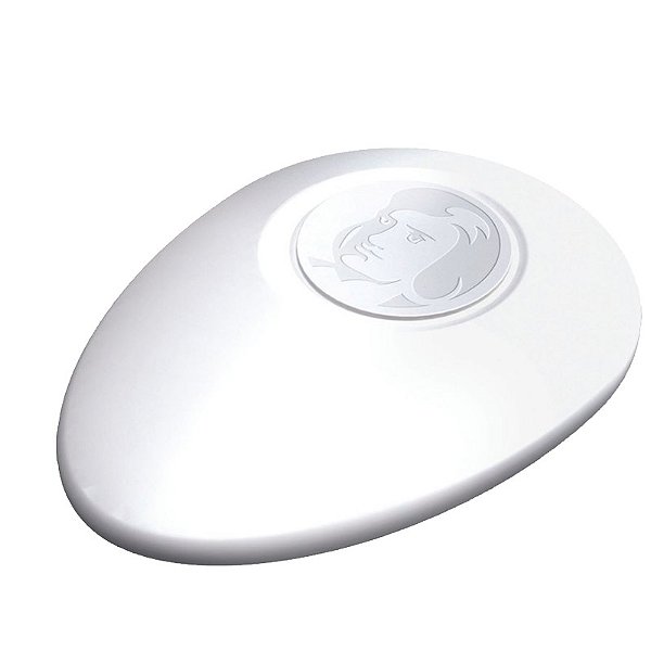 Borracha branca oval art visual Mercur