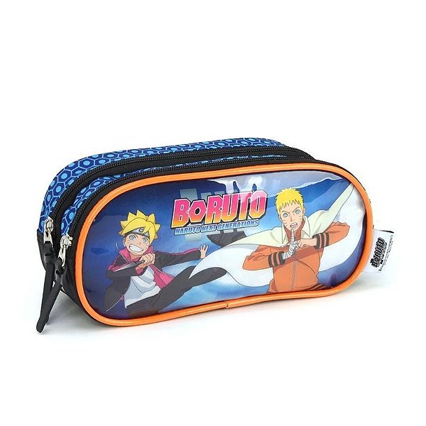 Estojo Duplo Azul Boruto Luxcel