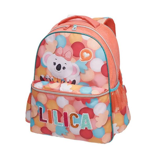 Mochila Costas Laranja Lilica Be Happy Pacific