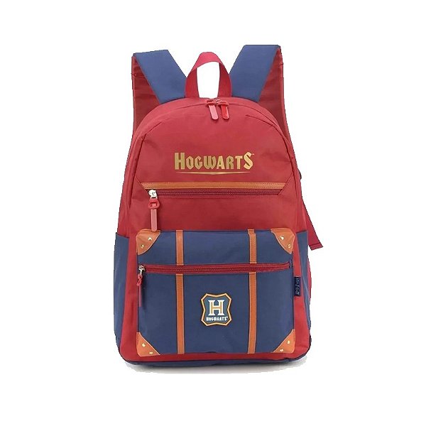 Mochila Costas Harry Potter Vinho/Azul Luxcel