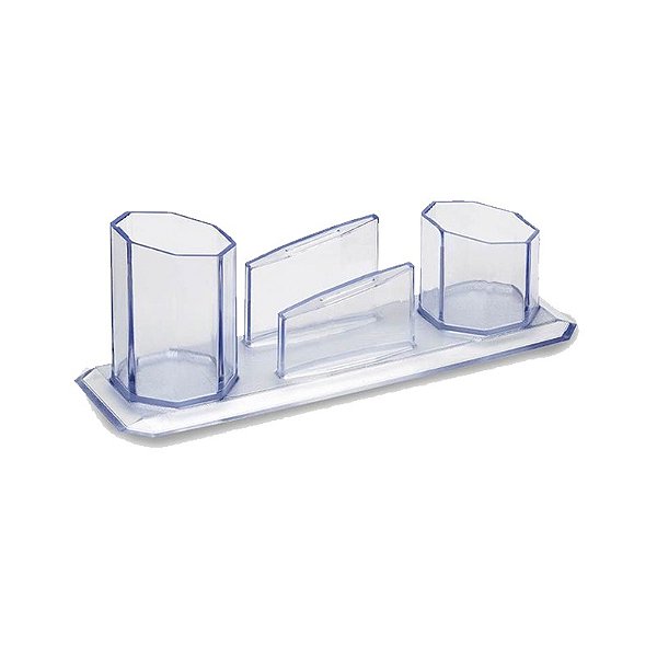 Porta Caneta Clips Lembrete Cristal Maxcril