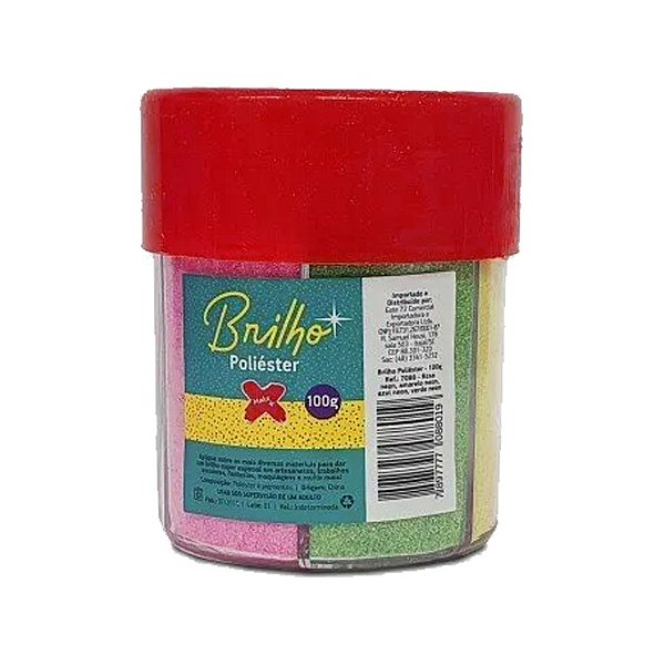 Glitter 100gr Cores Neon Make+