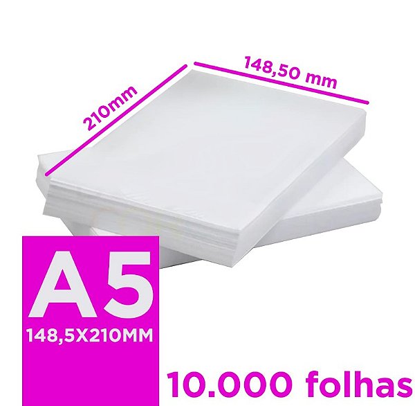 Papel Sulfite A5 75g 10.000 folhas Branco Report