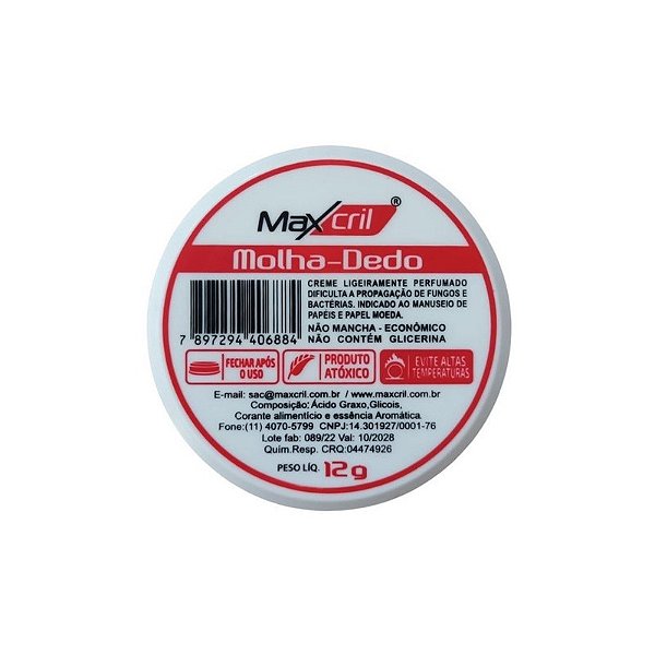 Molha Dedo Gel 12g Maxcril