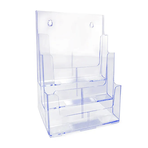Expositor Triplo Vertical Cristal Maxcril