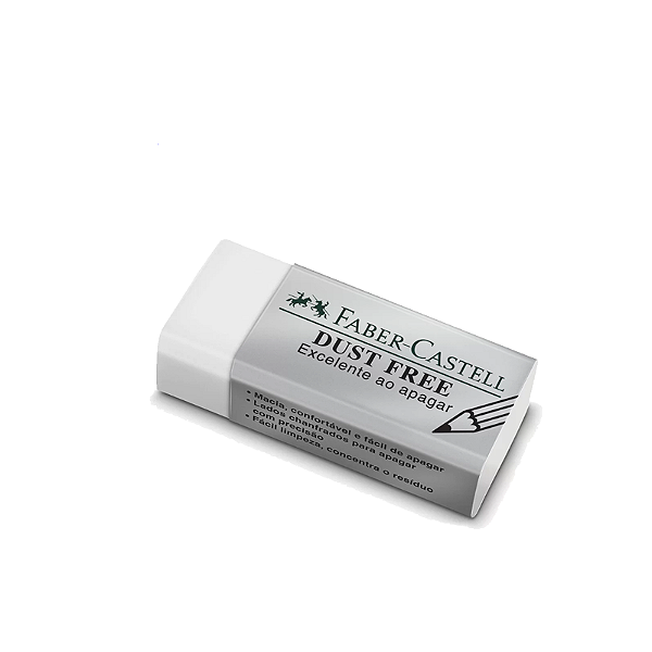 Borracha branca dust free pequena Faber Castell