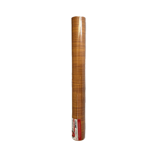 Papel adesivo madeira caramelo 45cmX10m Dac