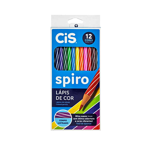 Lápis de cor 12 uni Spiro Cis