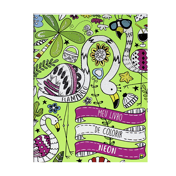 Livro Meu Livro De Colorir Neon Flamingo Todolivro