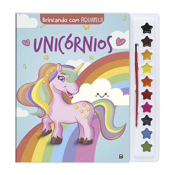 Brincando Com Aquarela Unicórnios Todolivro