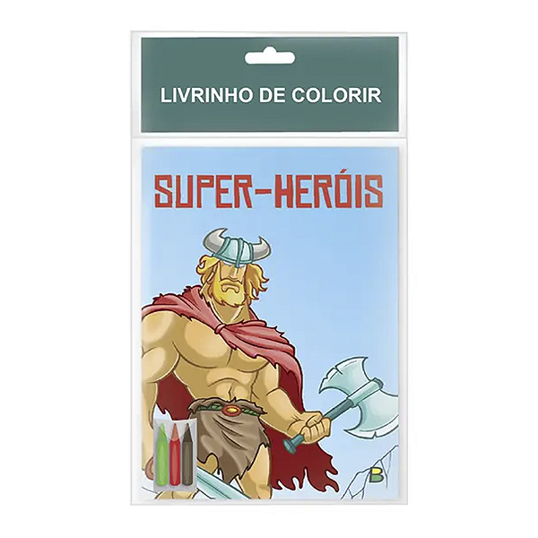 Livrinho De Colorir Super Heróis Todo Livro