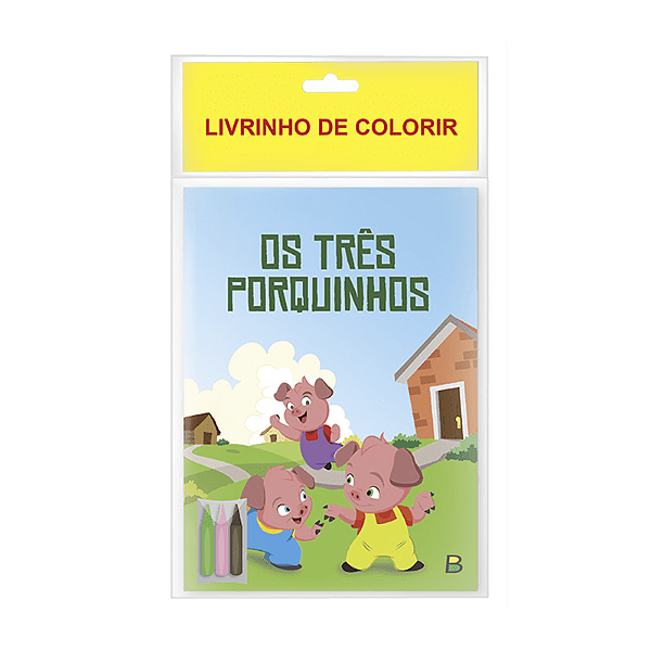 Livrinho De Colorir Três Porquinhos TodoLivro