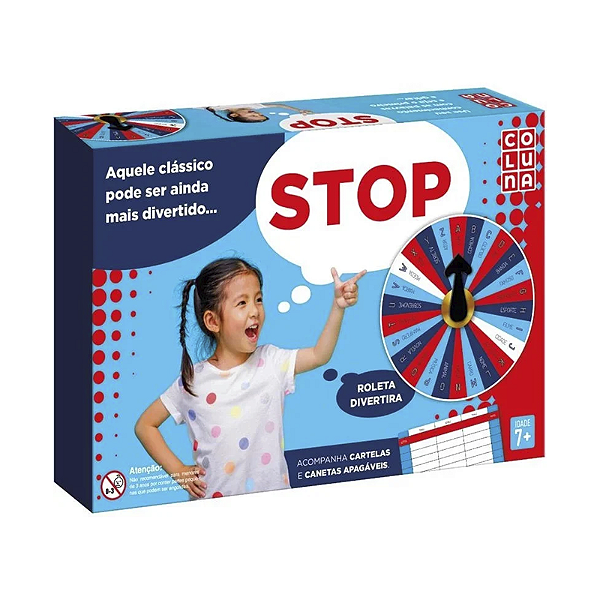 Jogo Stop Infantil Comunicação Imaginação e Raciocínio 2 A 4