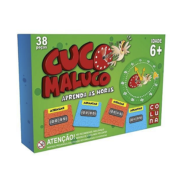 Jogo Pedagógico Cuco Maluco 38 Peças Pais e Filhos