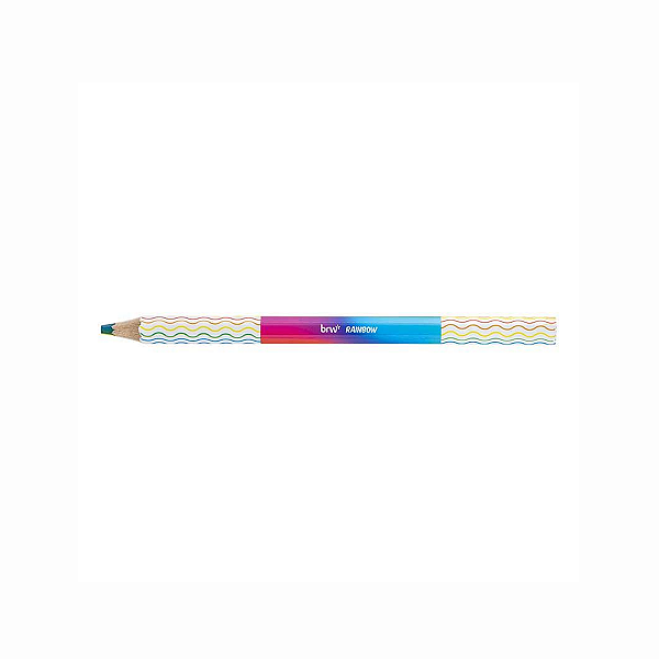 Lapis De Cor Jumbo De Madeira Rainbow Brw
