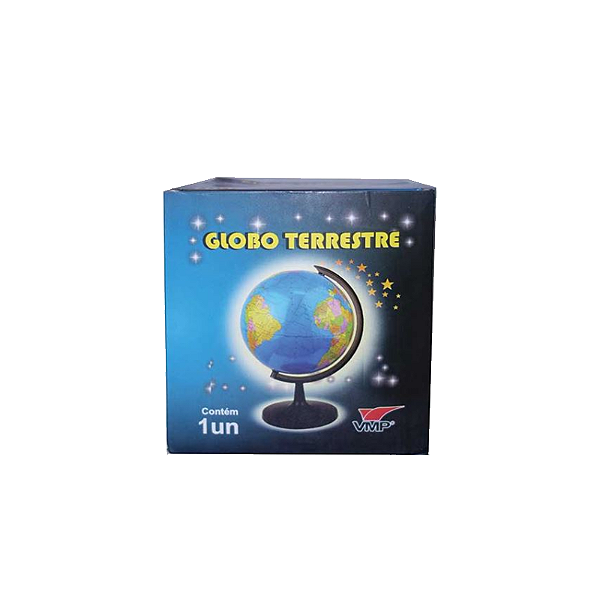 Globo terrestre médio azul 10,5cm Vmp
