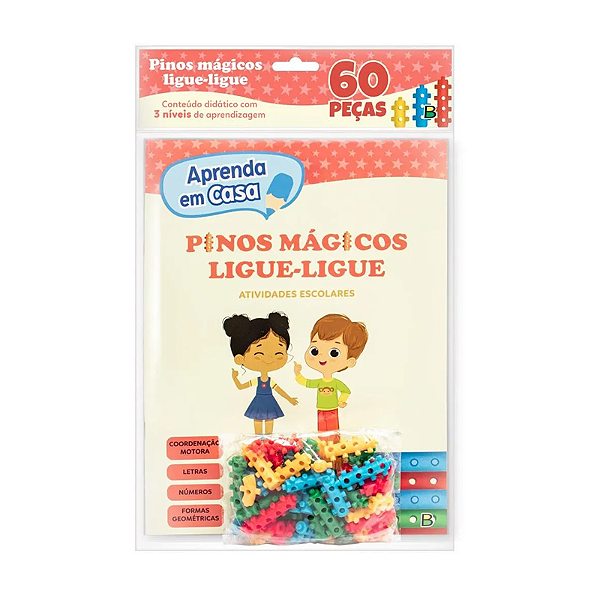 Livro Infantil Aprendendo Em Casa Pinos Mágicos