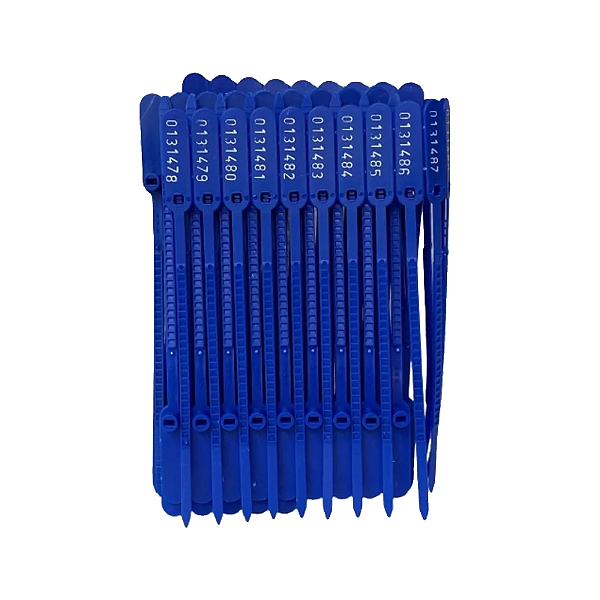 Lacre Para Malote 16 Cm Azul Com 100Uni Helomax