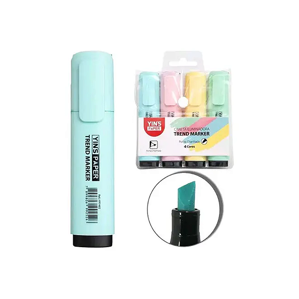 Marca texto big iluminadora c/4cores yins