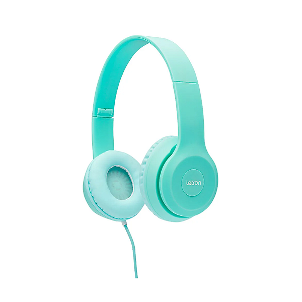 Headphone azul estéreo driver com fio 3m leonora