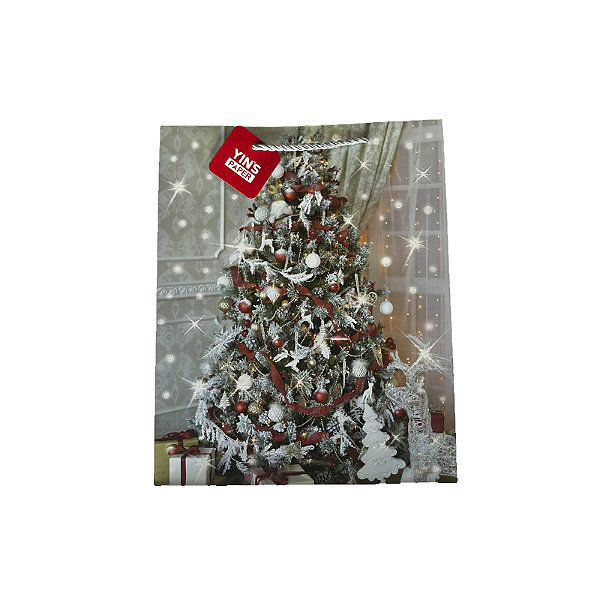 kit com 5 unidades Sacola para presente natal sortida yins