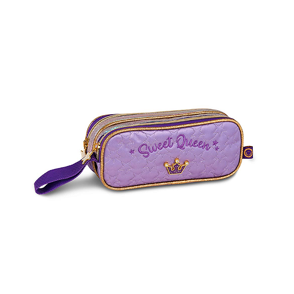 Estojo 2 divisórias sweet queen clio