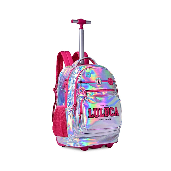 Mochila de carrinho luluca holográfica