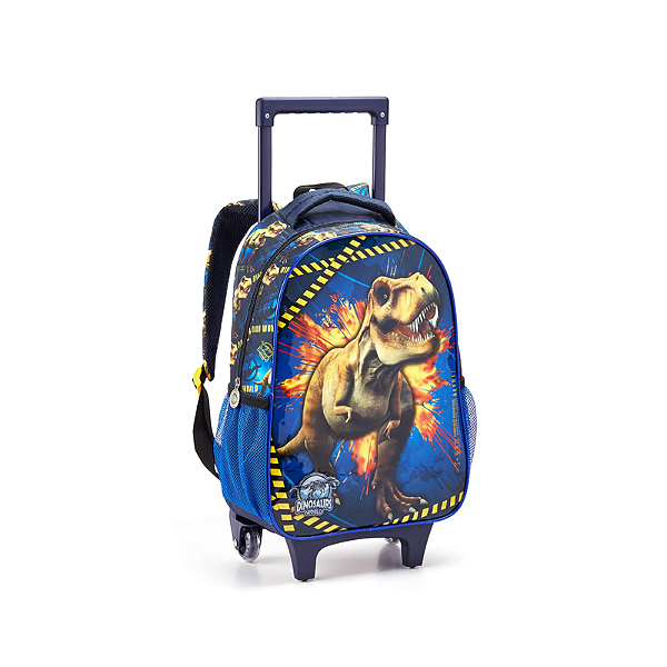 Mochilete  infantil masculina azul escuro dinosaurs world