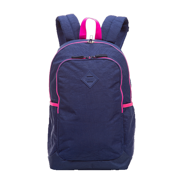 Mochila de costas magic crinkle azul com rosa sestini