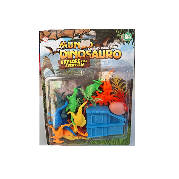 Kit dinossauro jurassicos pvc