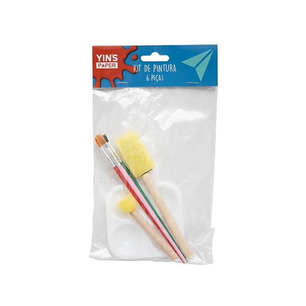 Kit de pintura com 6 peças yins