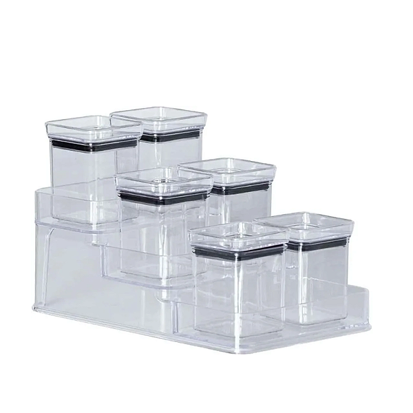 Kit porta temperos lumini com 7 peças paramount