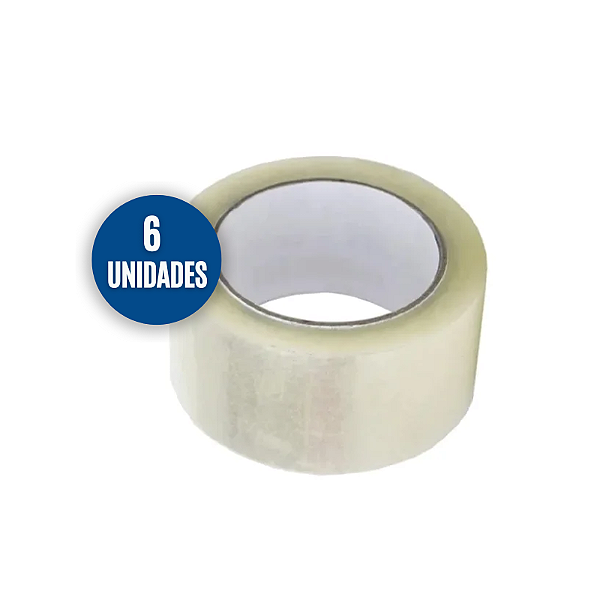 Kit Com 6 Fitas Adesiva Transparente 45mmx100m Copymais