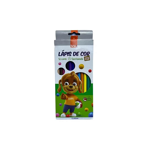 Lápis de cor 12 unidades redondo brw